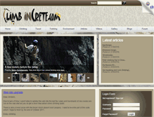 Tablet Screenshot of climbincrete.com